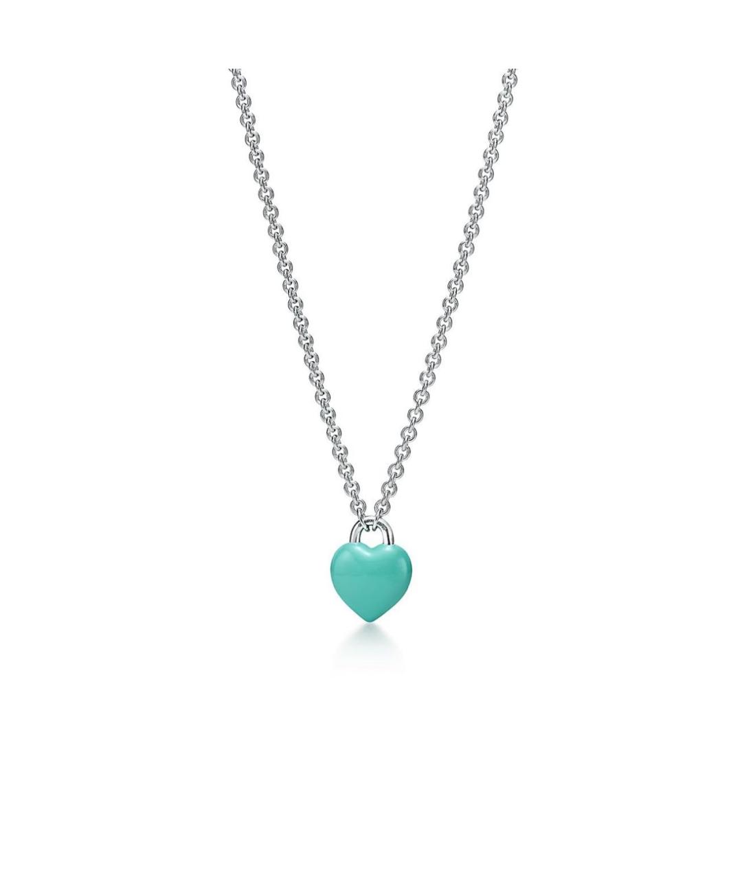 TIFFANY&CO Бирюзовая серебряная подвеска, фото 2