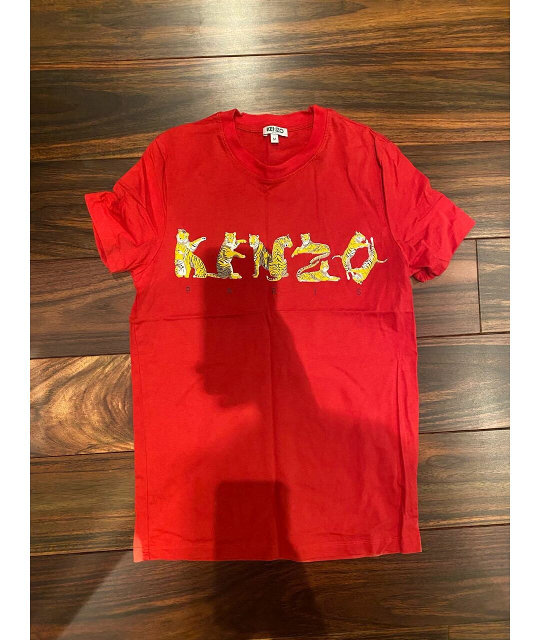 KENZO Красная хлопковая футболка, фото 3