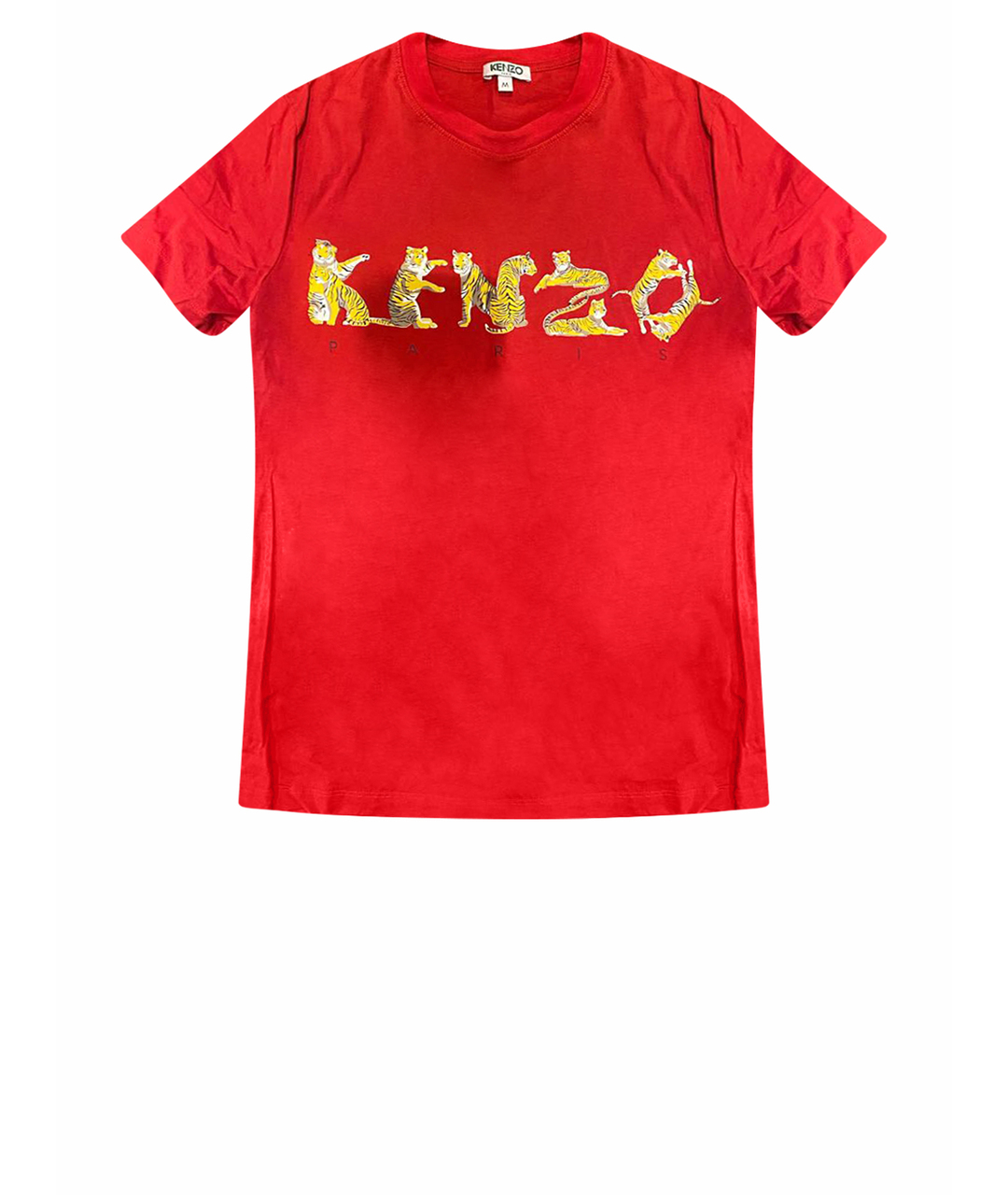 KENZO Красная хлопковая футболка, фото 1