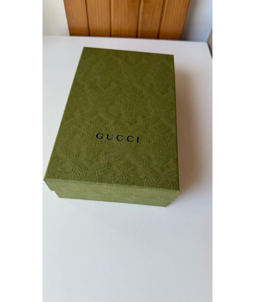 GUCCI Серый кожаный ремень, фото 6