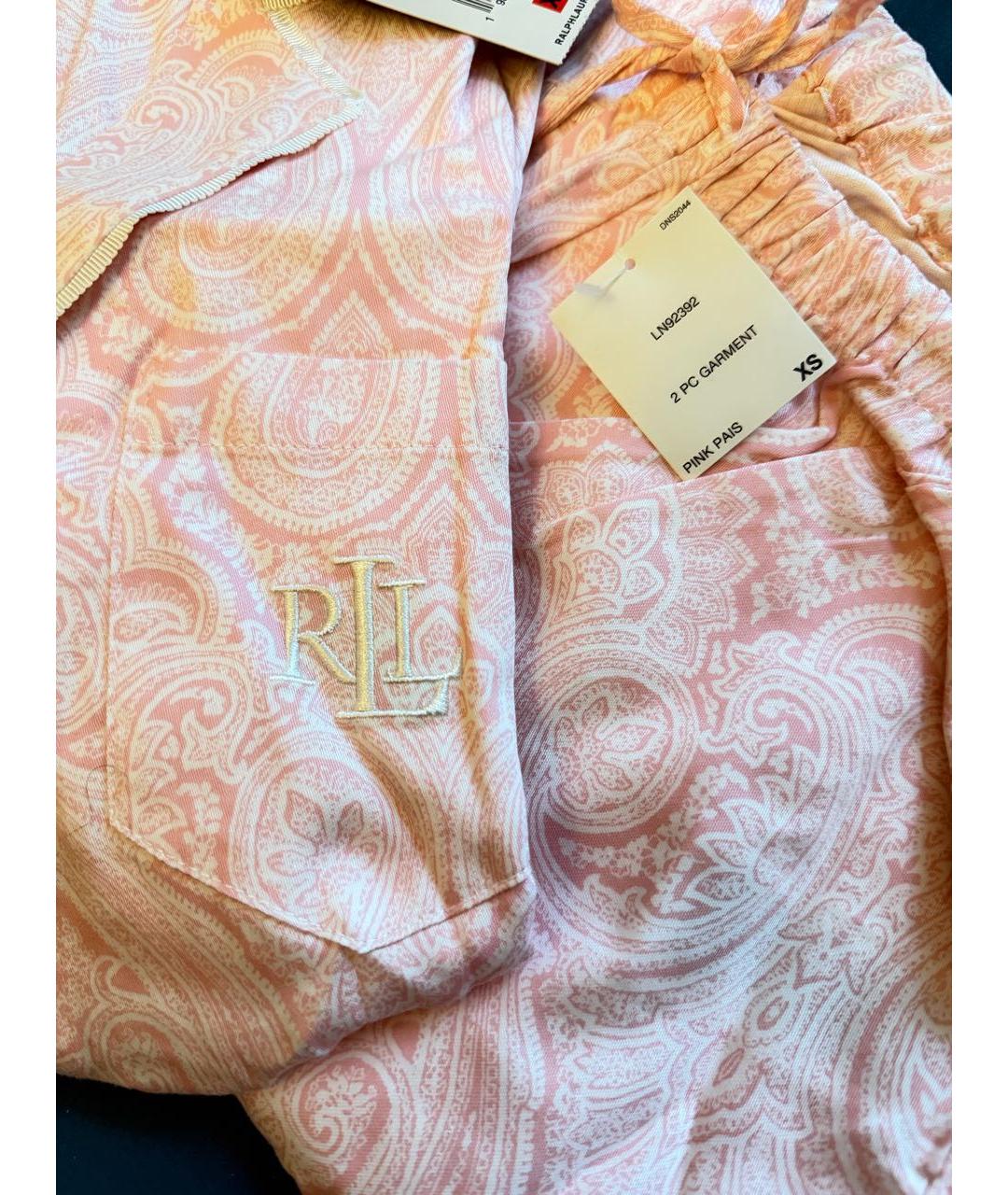 RALPH LAUREN Розовая пижамы и сорочки, фото 7