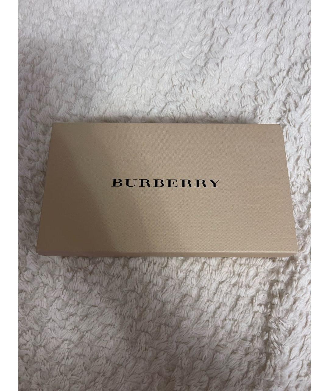 BURBERRY Серый кашемировый шарф, фото 4