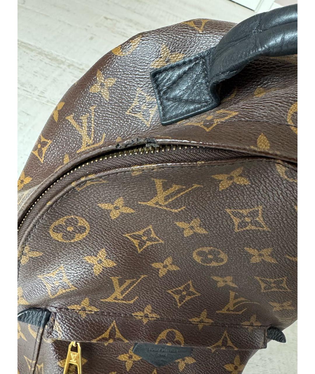 LOUIS VUITTON Коричневый рюкзак, фото 8