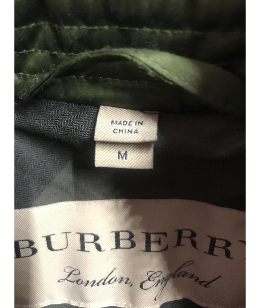 BURBERRY Хаки полиэстеровая куртка, фото 6