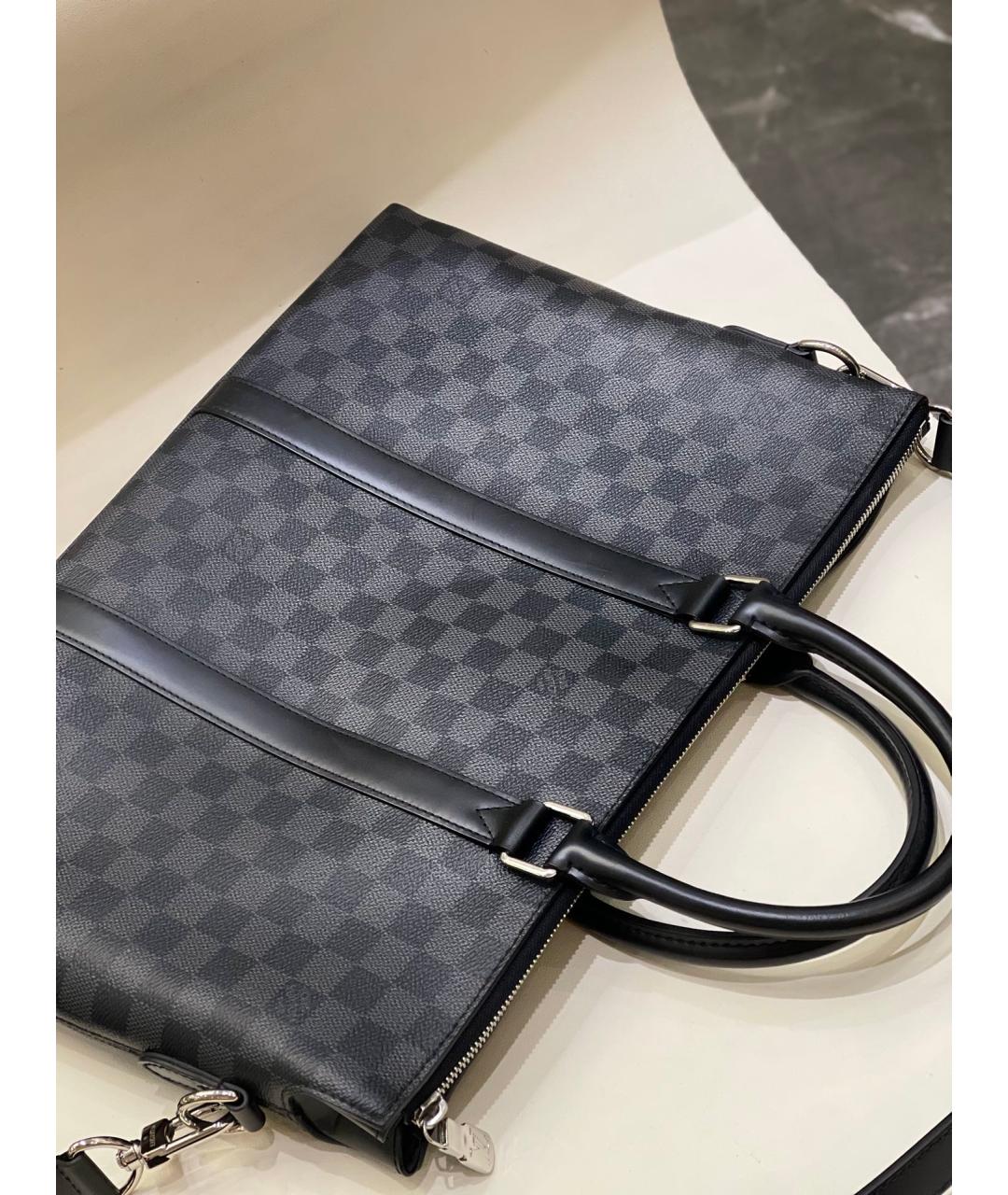 LOUIS VUITTON Черный портфель, фото 6