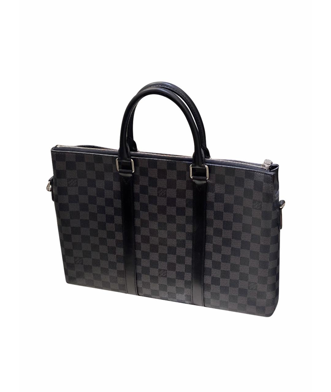 LOUIS VUITTON Черный портфель, фото 2