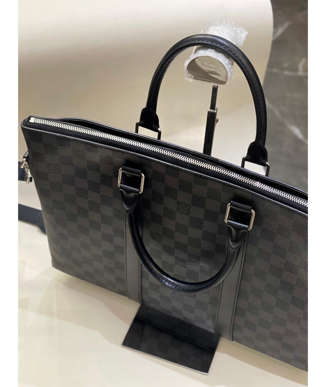 LOUIS VUITTON Черный портфель, фото 4