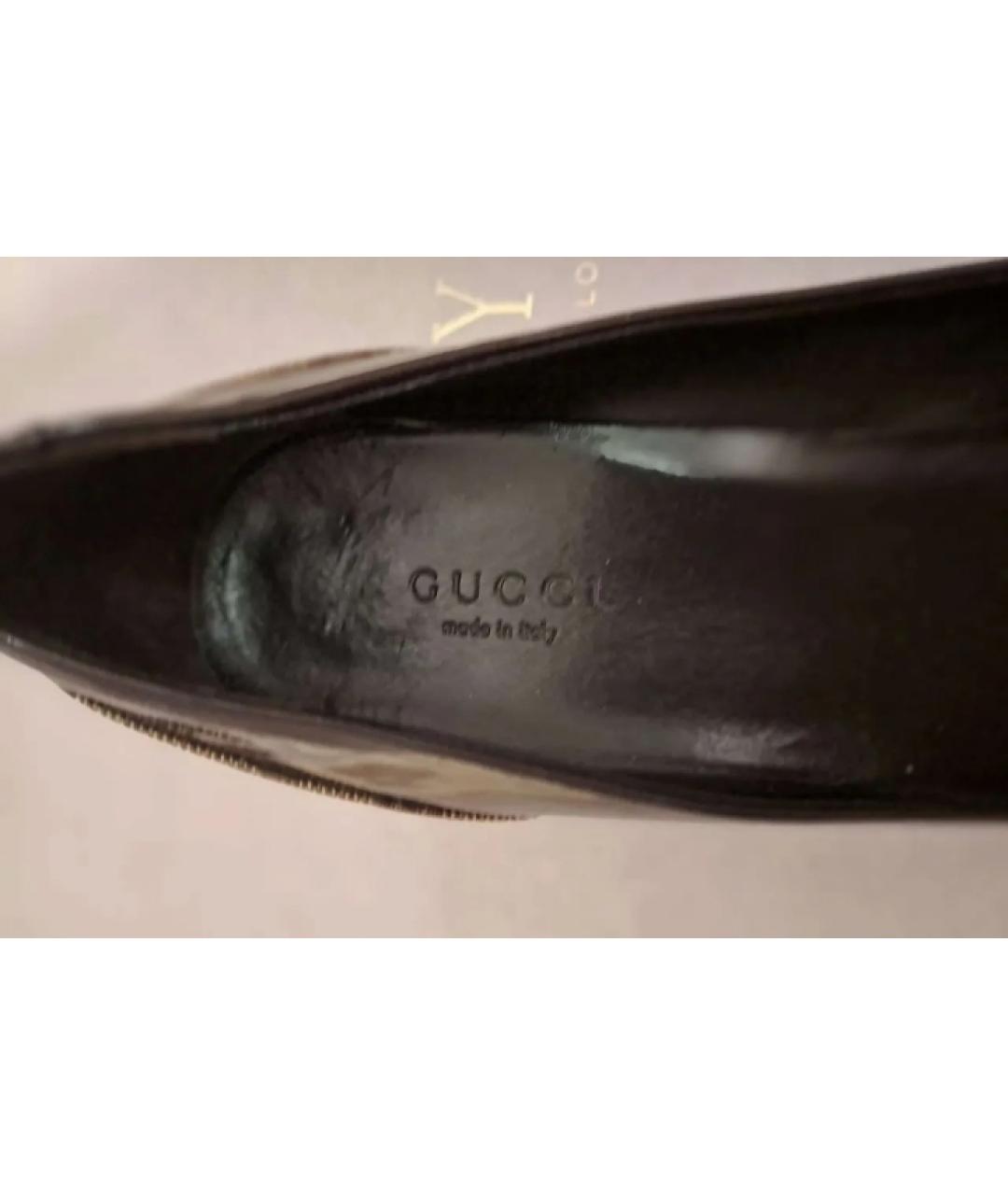 GUCCI Коричневые балетки, фото 5