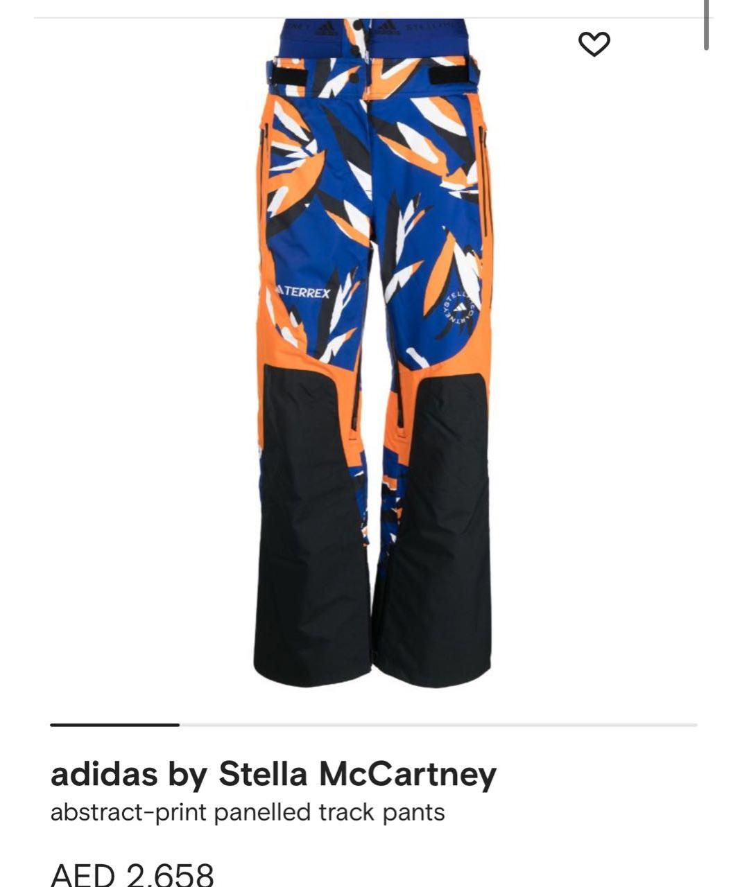 ADIDAS BY STELLA MCCARTNEY Оранжевое полиэстеровые спортивные брюки и шорты, фото 8