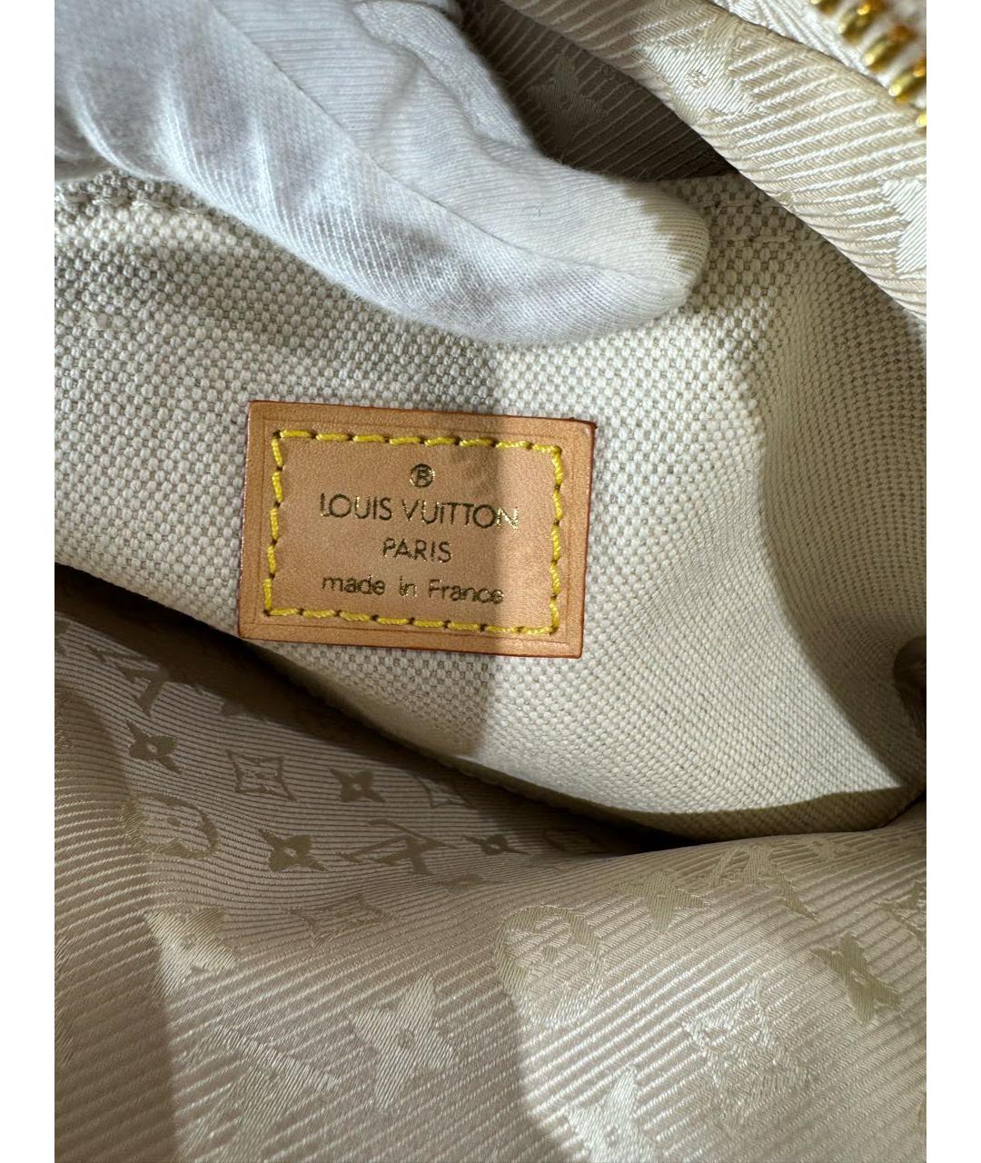 LOUIS VUITTON Мульти тканевая сумка с короткими ручками, фото 4