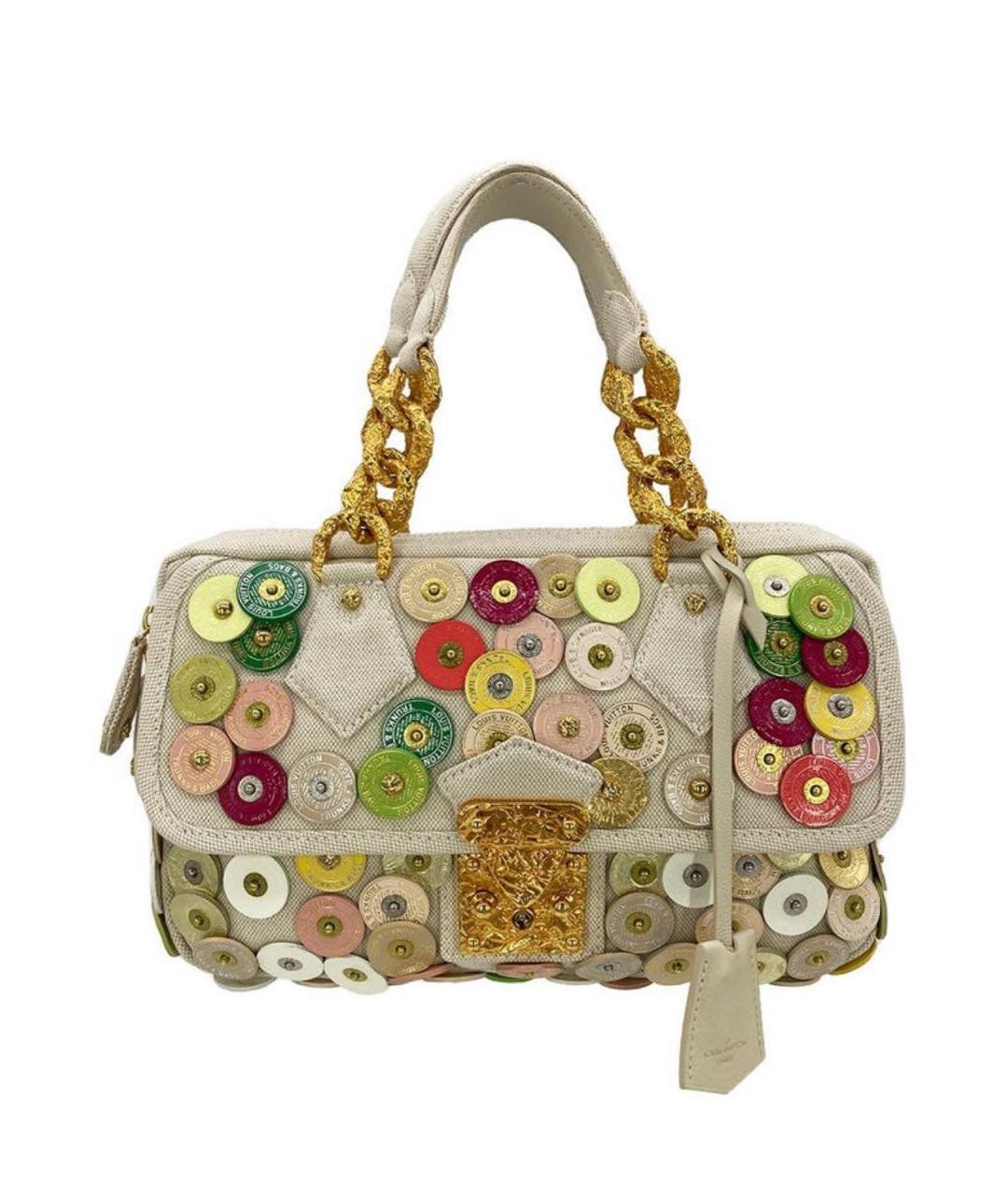 LOUIS VUITTON Мульти тканевая сумка с короткими ручками, фото 9