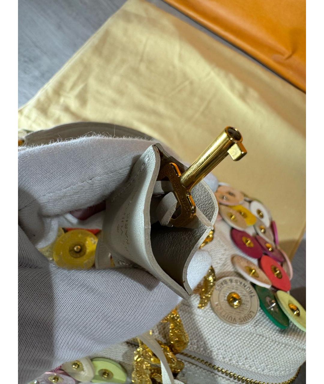 LOUIS VUITTON Мульти тканевая сумка с короткими ручками, фото 7