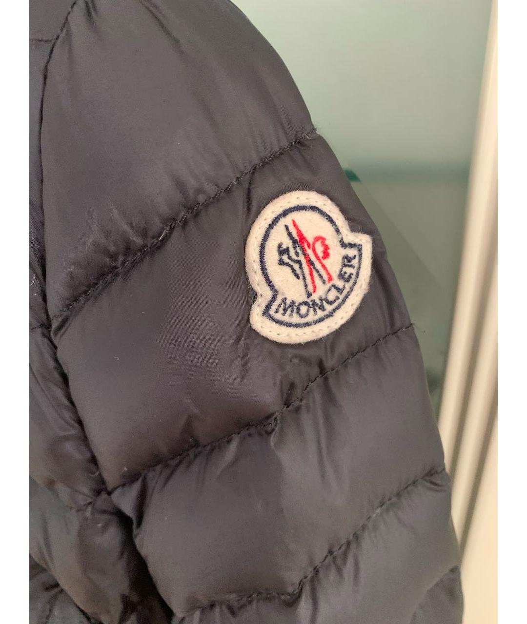 MONCLER Черная полиэстеровая куртка, фото 4