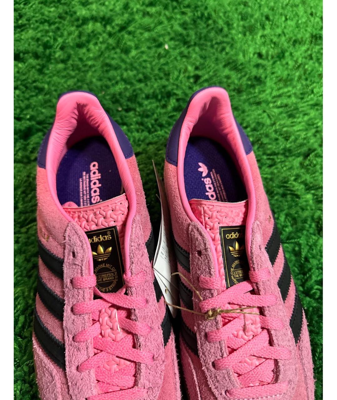ADIDAS Розовые замшевые кеды, фото 6
