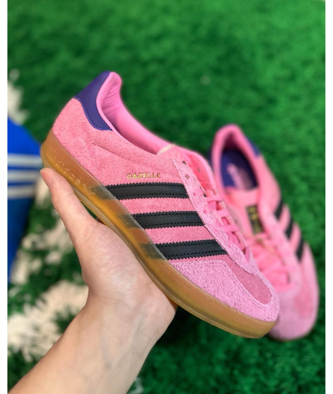 ADIDAS Розовые замшевые кеды, фото 4