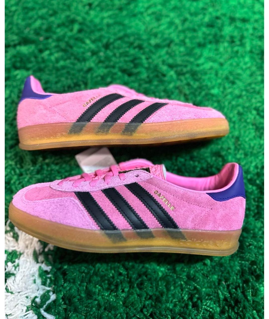 ADIDAS Розовые замшевые кеды, фото 2