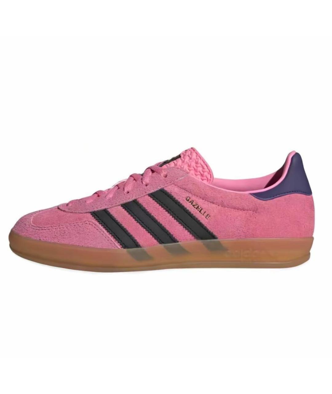 ADIDAS Розовые замшевые кеды, фото 8