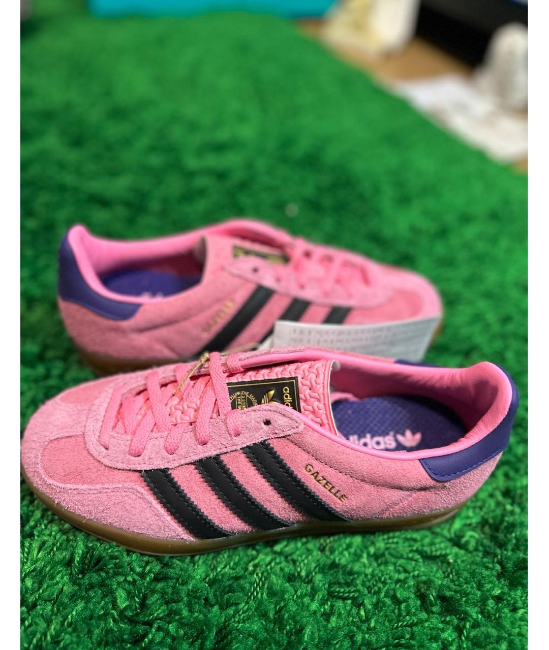 ADIDAS Розовые замшевые кеды, фото 5