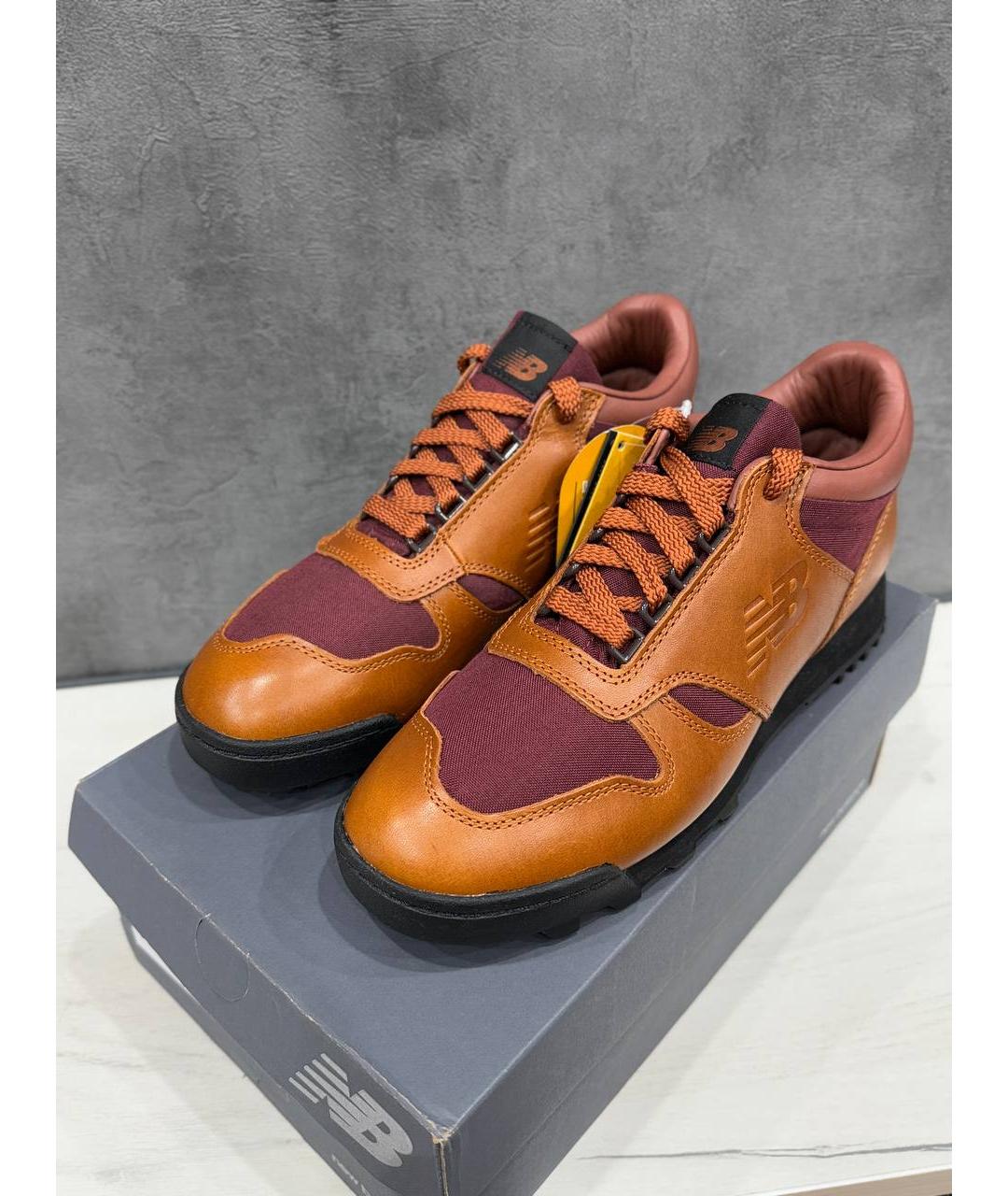 NEW BALANCE Коричневые низкие ботинки, фото 2