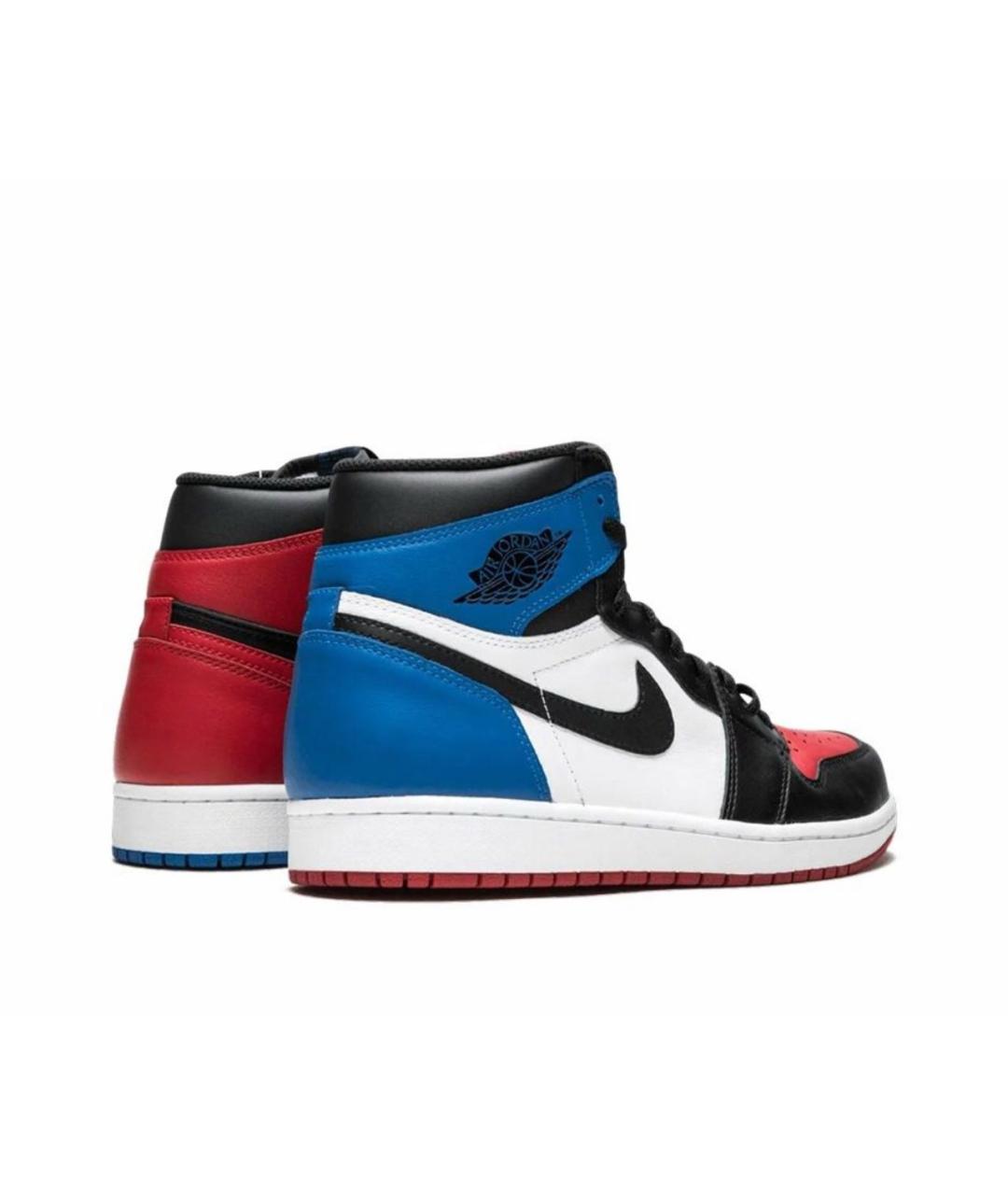 JORDAN Мульти кожаные высокие кроссовки / кеды, фото 3