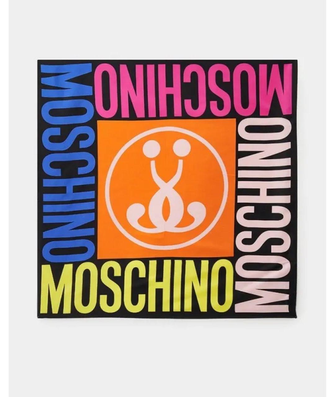 MOSCHINO Мульти шелковый платок, фото 5