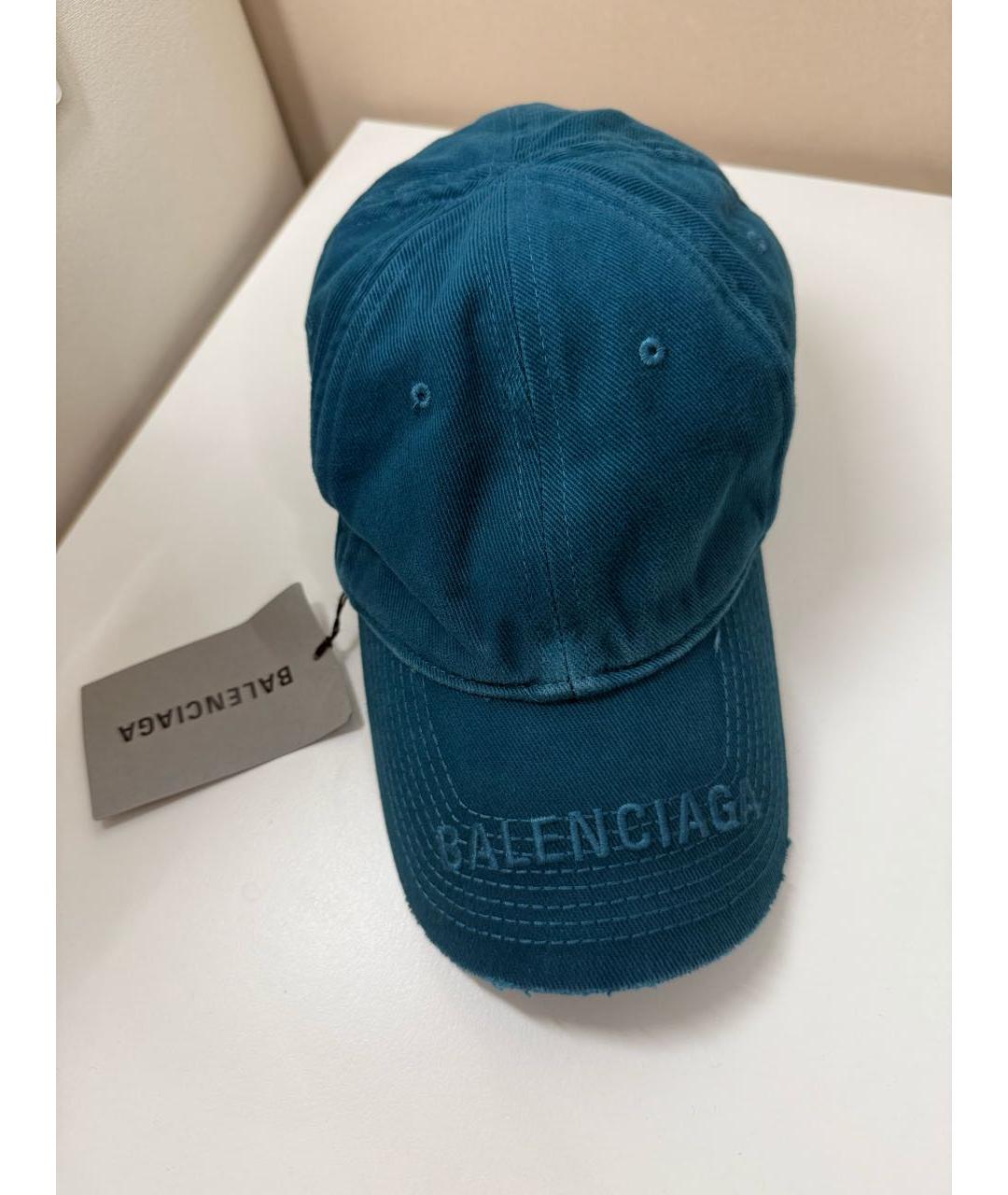 BALENCIAGA Синяя кепка, фото 2