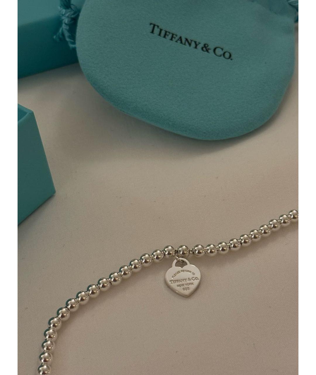 TIFFANY&CO Бирюзовый серебряный браслет, фото 6