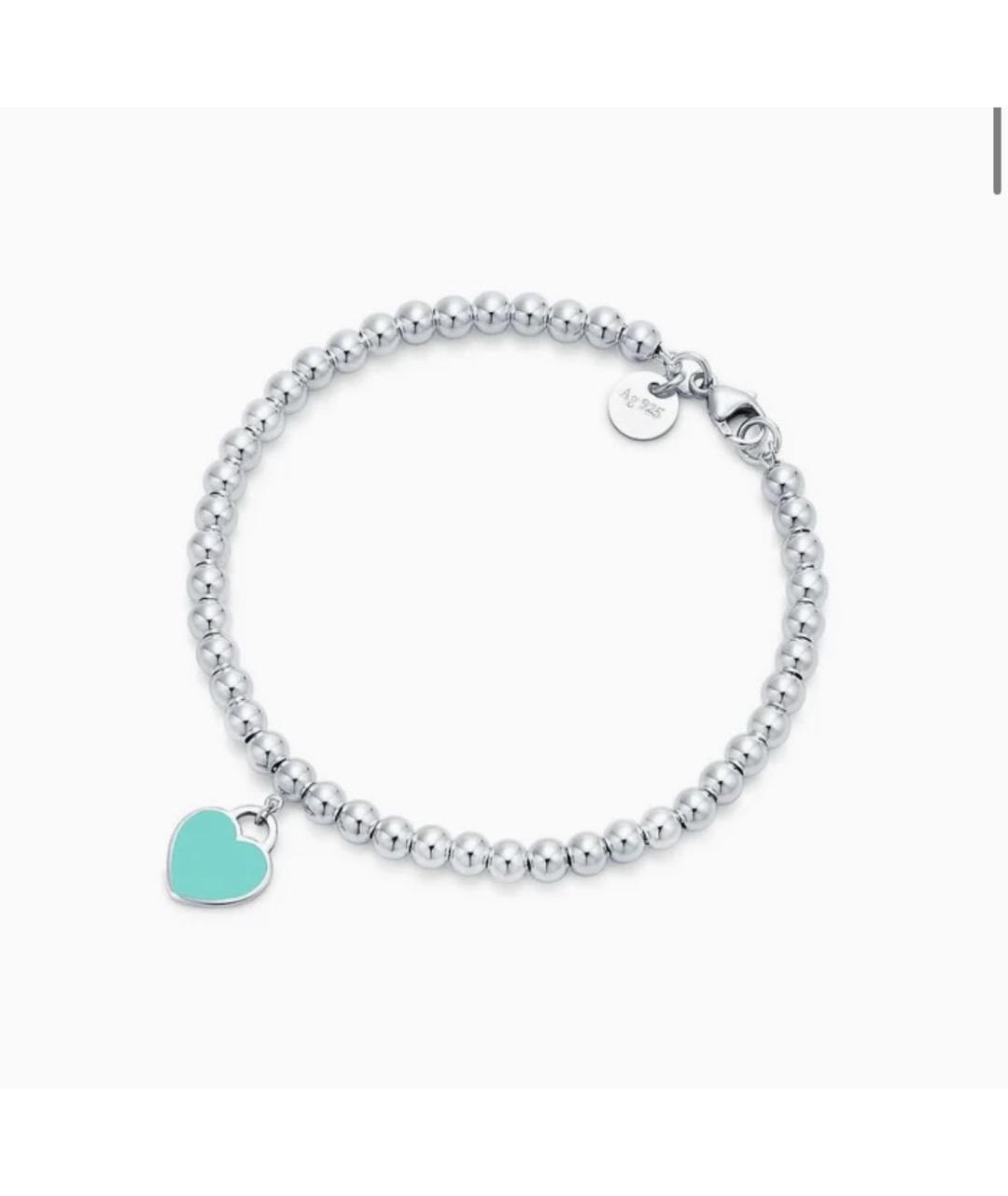 TIFFANY&CO Бирюзовый серебряный браслет, фото 7