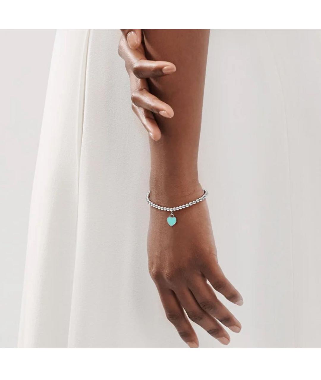 TIFFANY&CO Бирюзовый серебряный браслет, фото 2