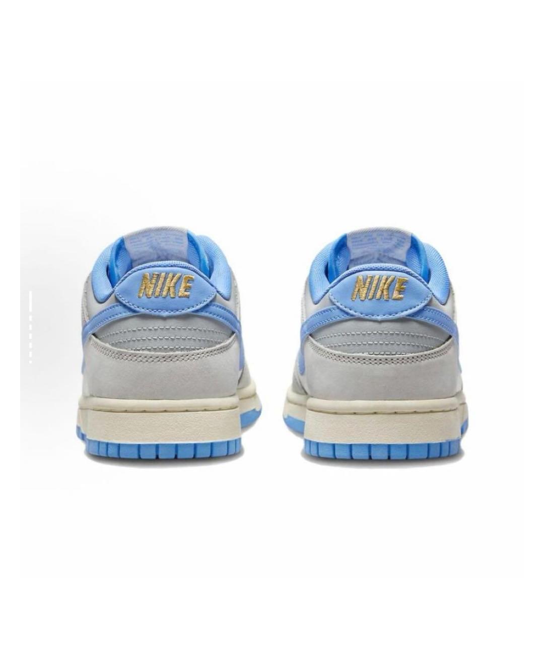 NIKE Голубые кожаные кроссовки, фото 4