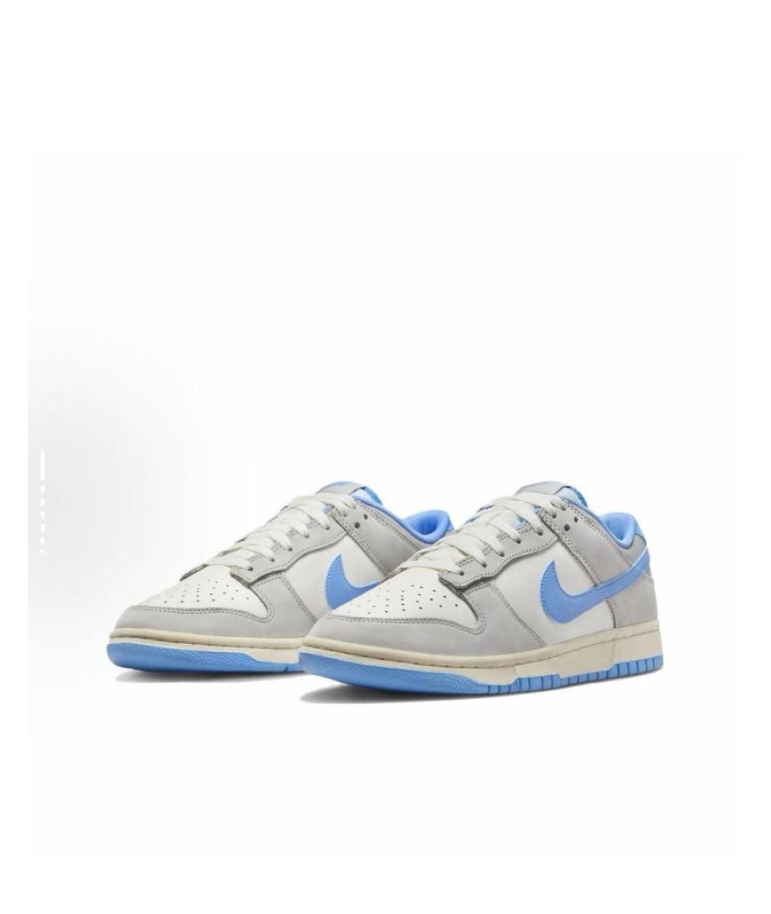 NIKE Голубые кожаные кроссовки, фото 2