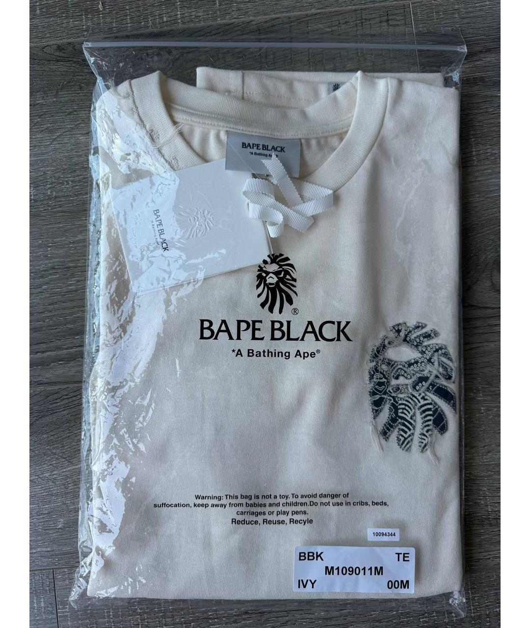 BAPE Белая хлопковая футболка, фото 4