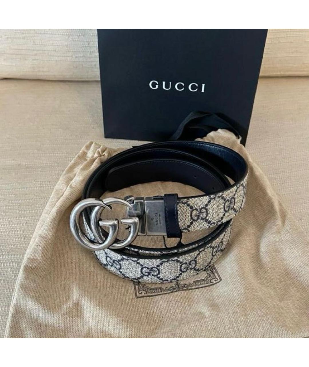 GUCCI Черный кожаный ремень, фото 5