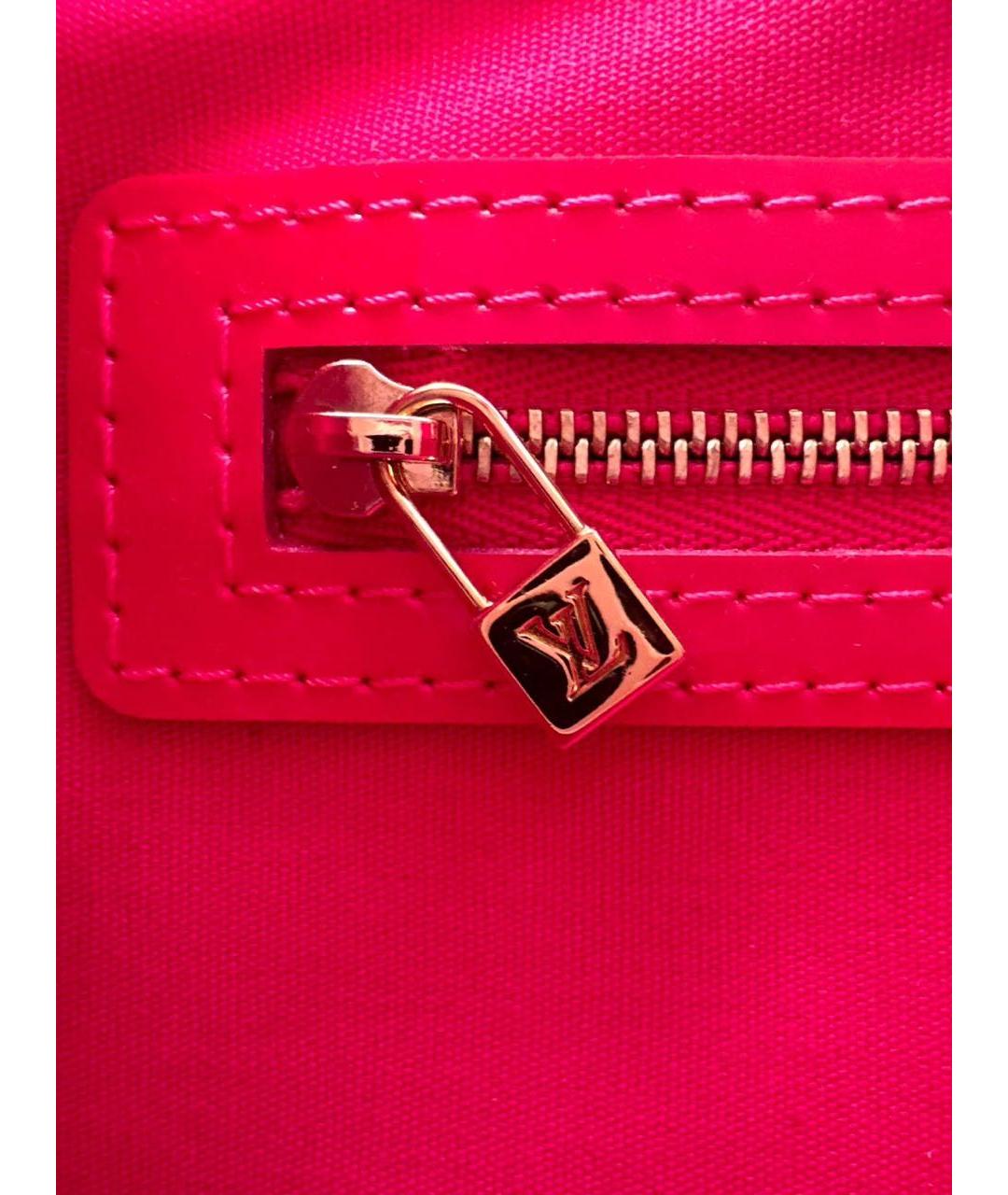 LOUIS VUITTON Красная сумка с короткими ручками из лакированной кожи, фото 4