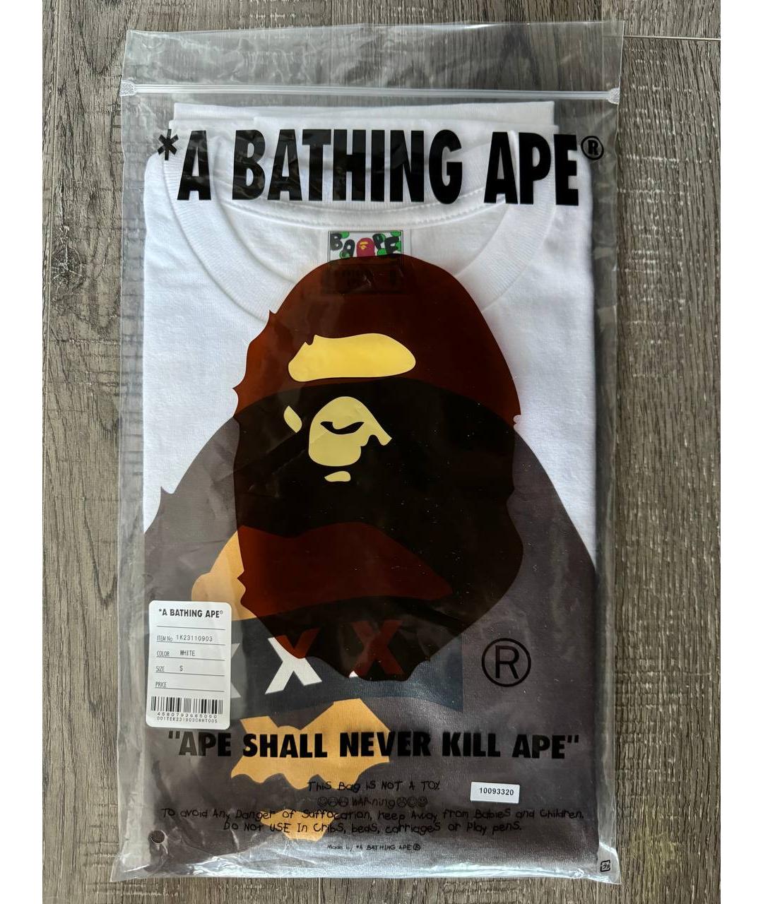BAPE Черная хлопковая футболка, фото 8