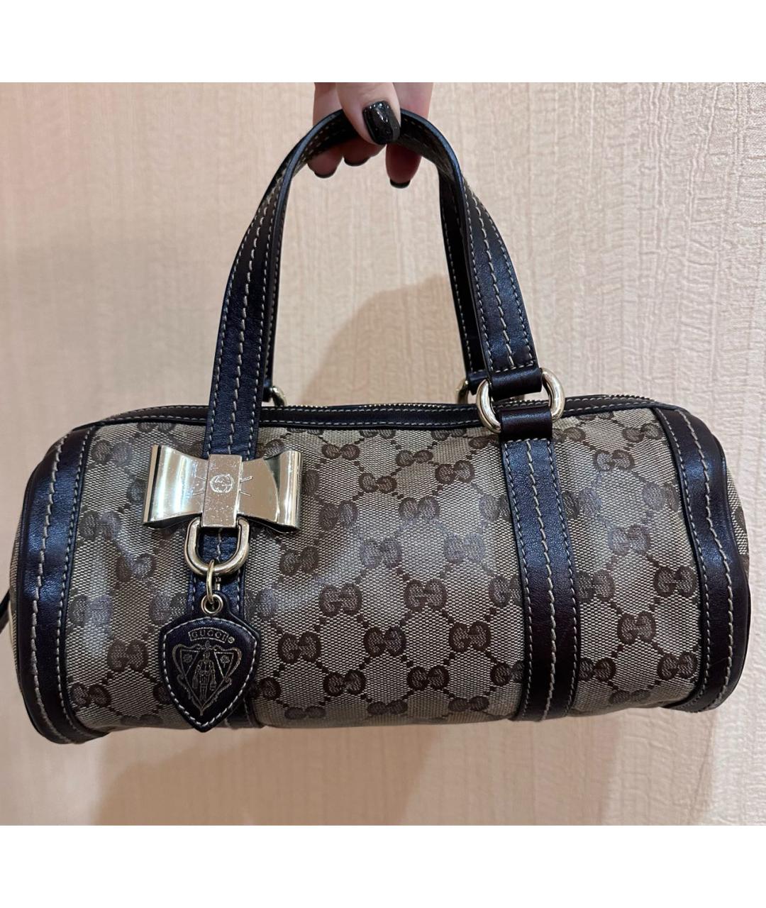 GUCCI Коричневая сумка с короткими ручками, фото 9