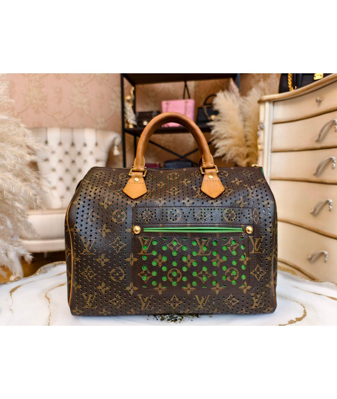 LOUIS VUITTON Коричневая сумка с короткими ручками, фото 9