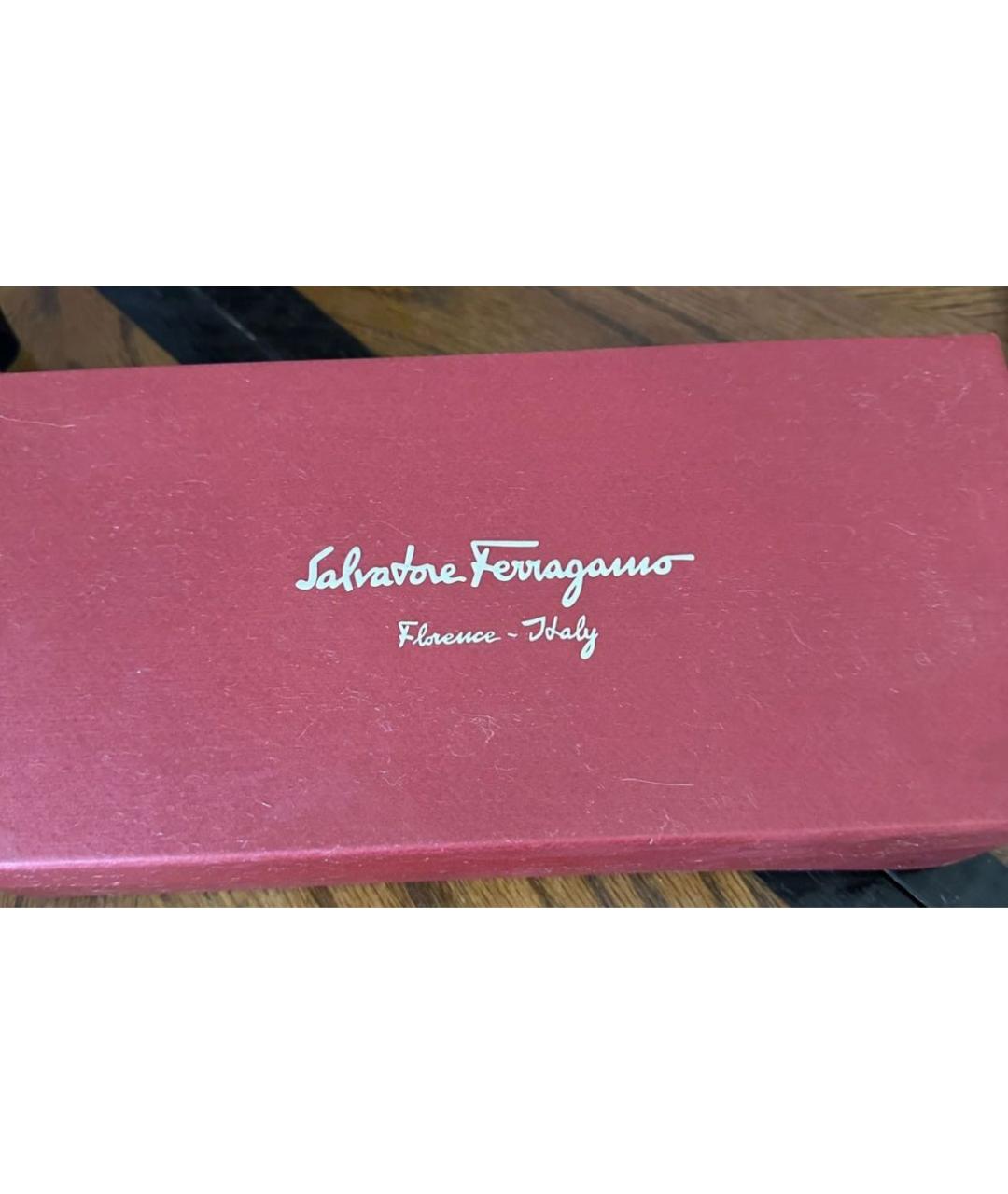 SALVATORE FERRAGAMO Синие кожаные туфли, фото 5