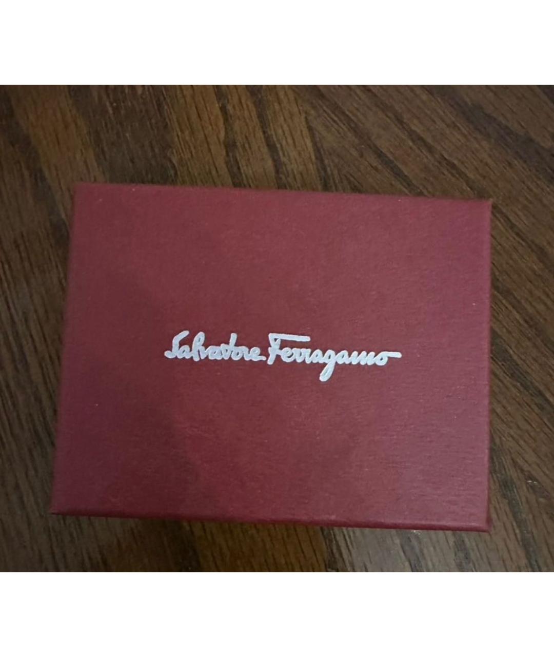 SALVATORE FERRAGAMO Золотые латунные серьги, фото 6