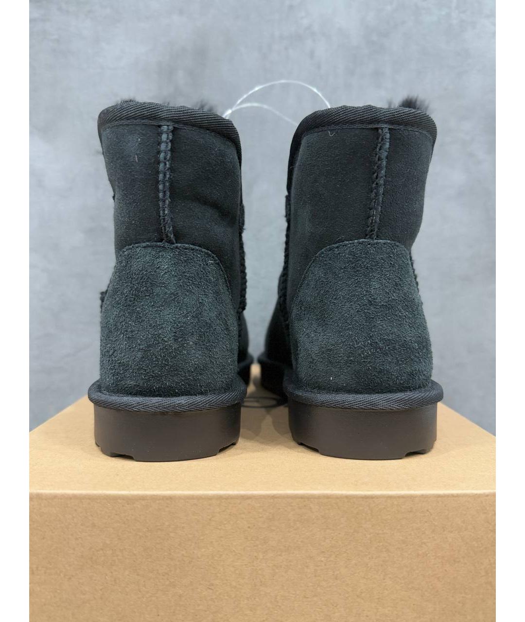 UGG AUSTRALIA Черные ботинки, фото 4