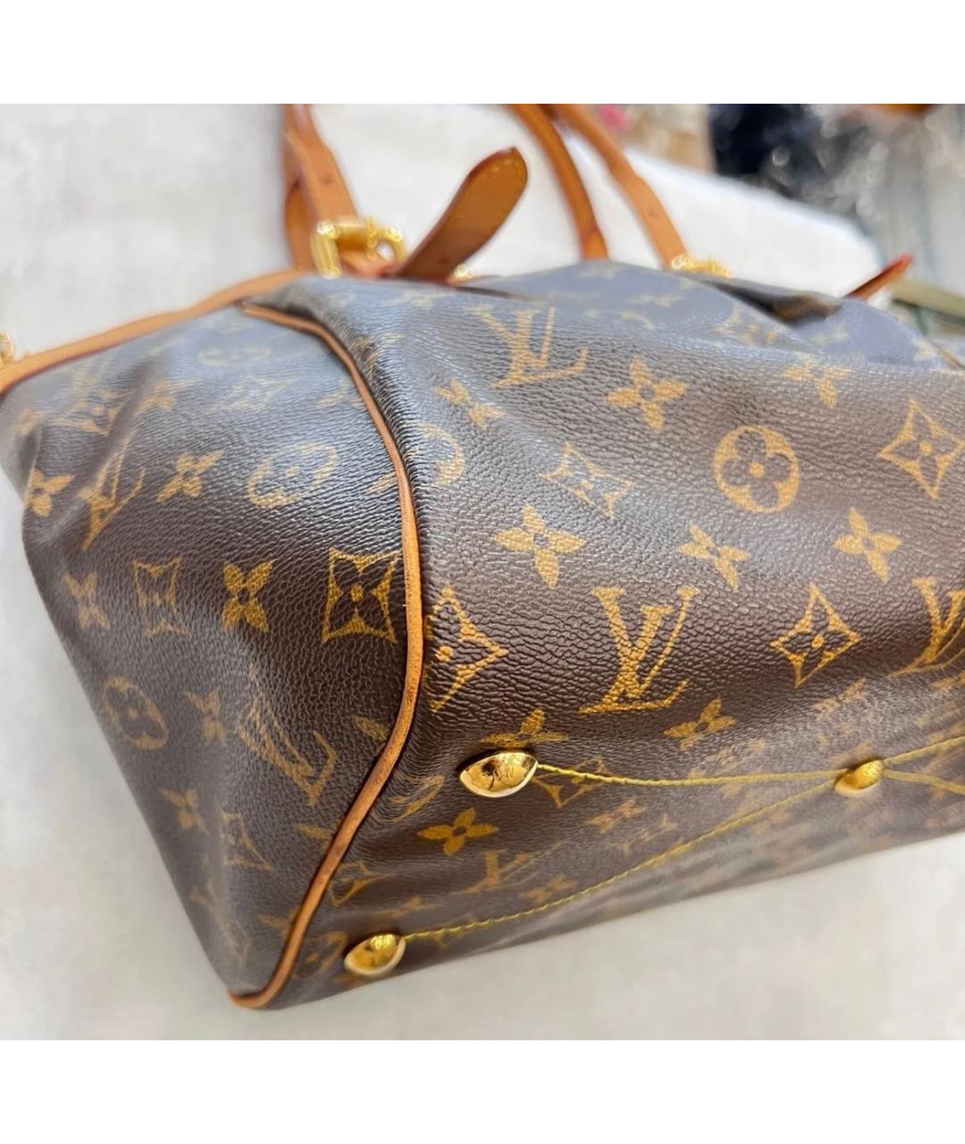 LOUIS VUITTON Коричневая сумка тоут, фото 3