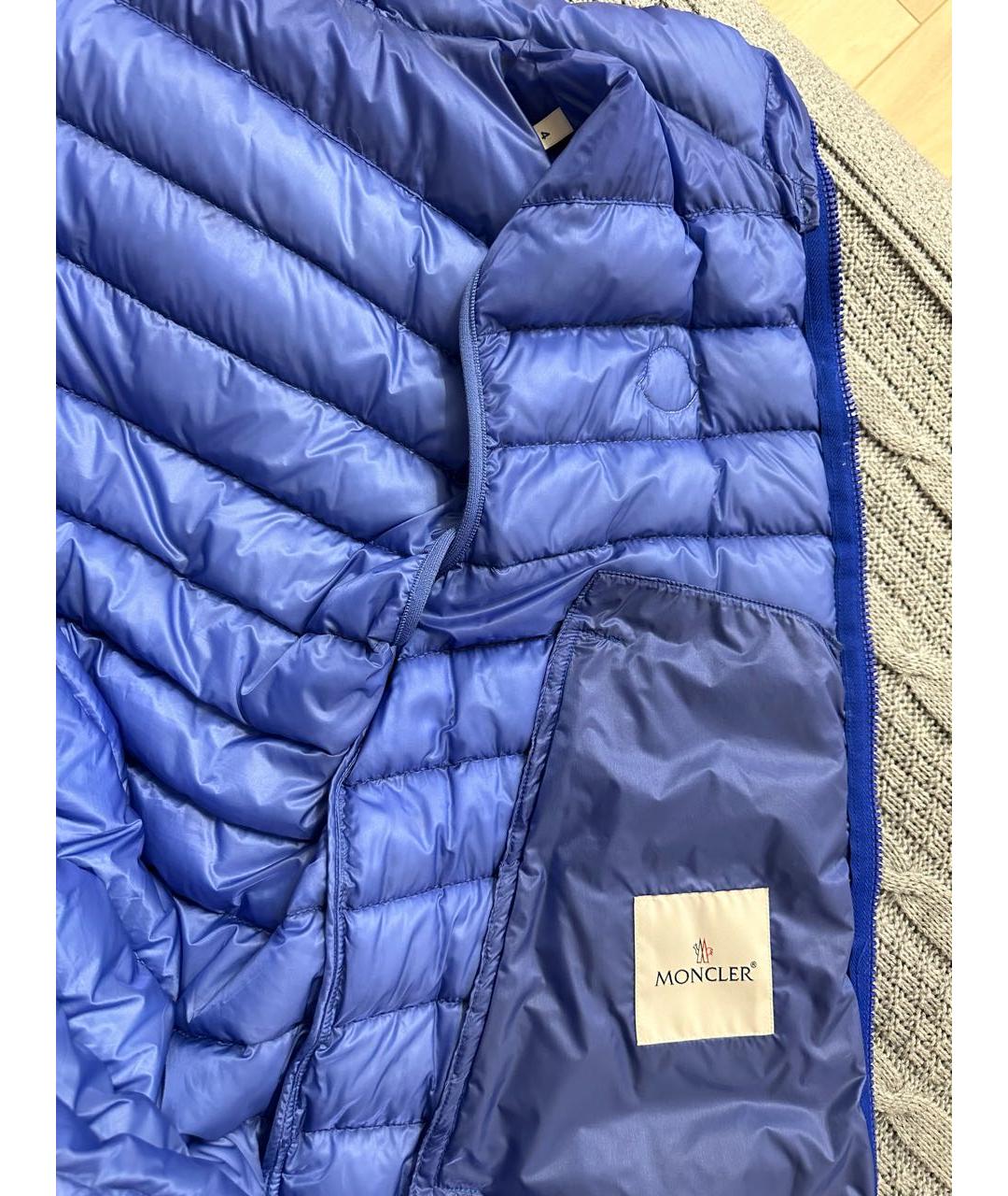 MONCLER Синий жилет, фото 6