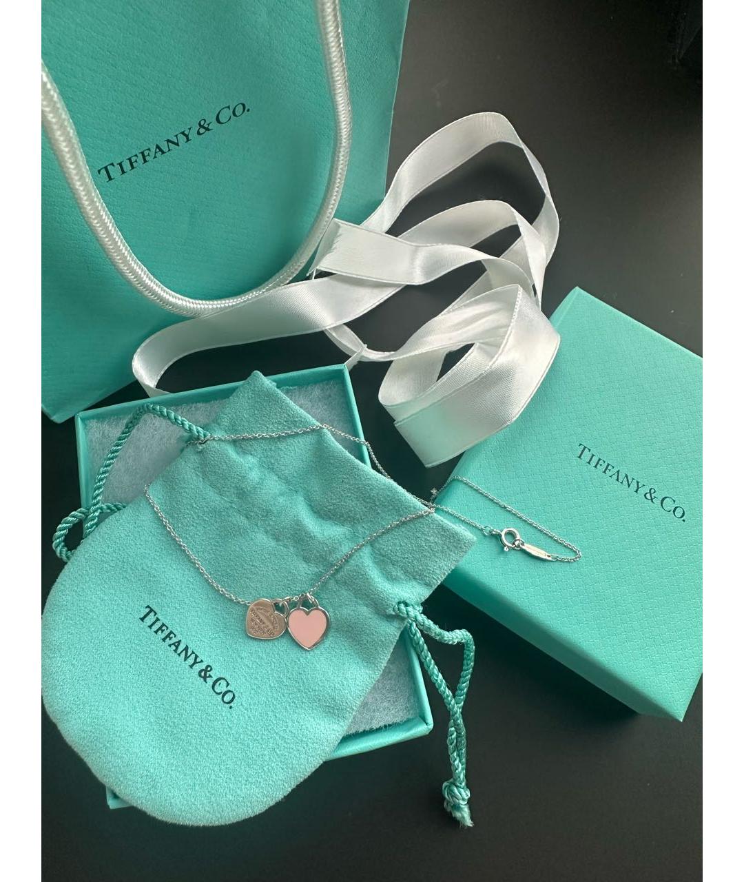 TIFFANY&CO Розовое серебряное колье, фото 3