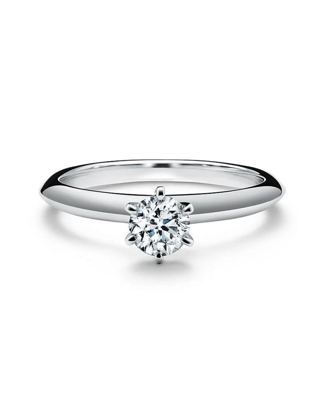 TIFFANY&CO Серебряное платиновое кольцо, фото 5