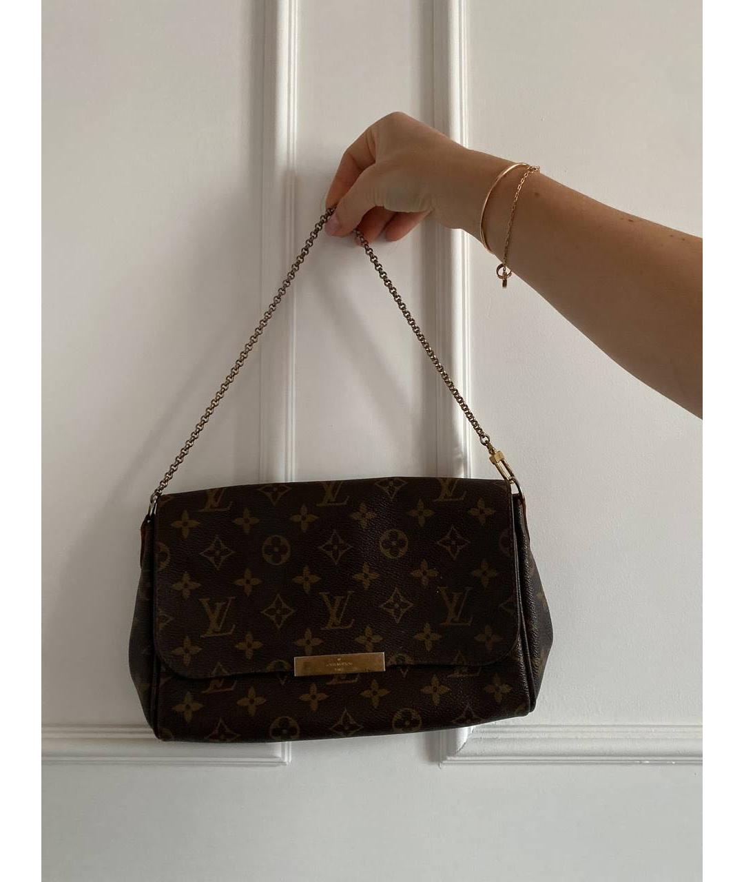 LOUIS VUITTON Коричневая сумка через плечо, фото 5