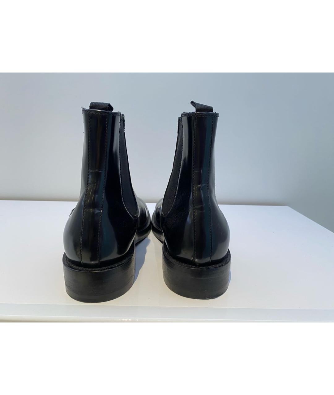 BALENCIAGA Черные кожаные полусапоги, фото 4