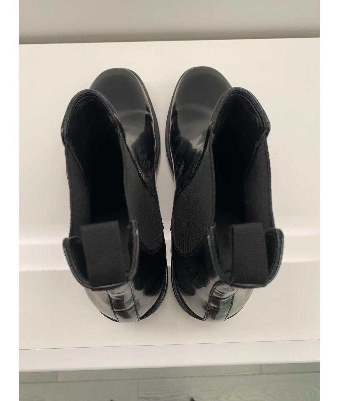 BALENCIAGA Черные кожаные полусапоги, фото 3