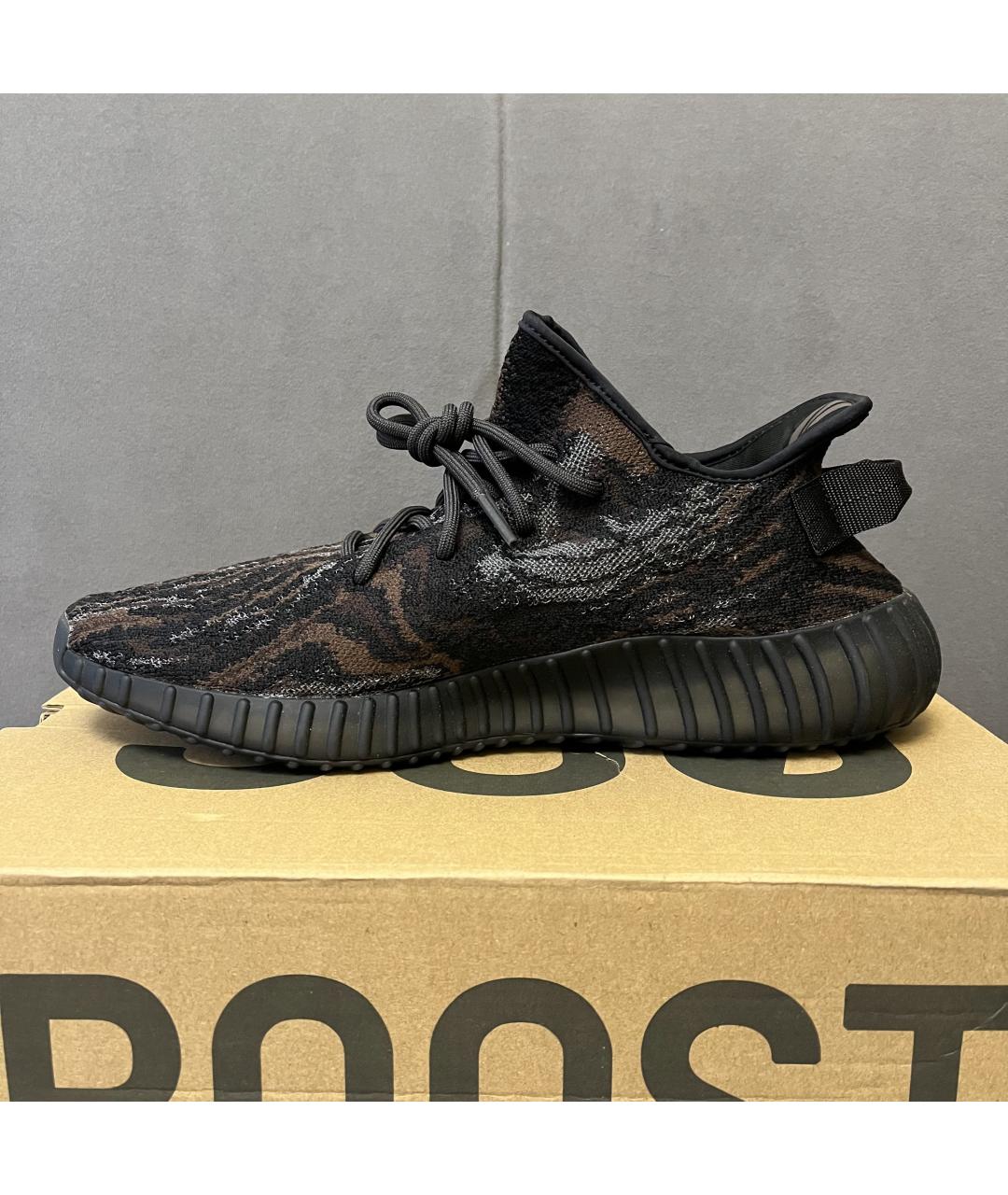ADIDAS YEEZY Черные текстильные низкие кроссовки / кеды, фото 6