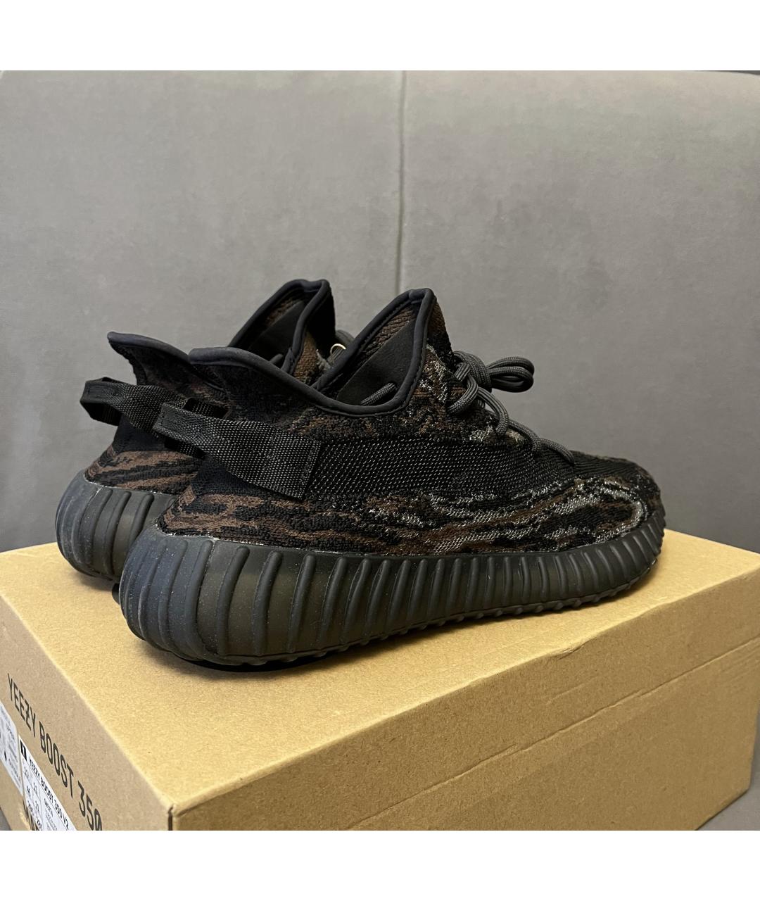 ADIDAS YEEZY Черные текстильные низкие кроссовки / кеды, фото 7