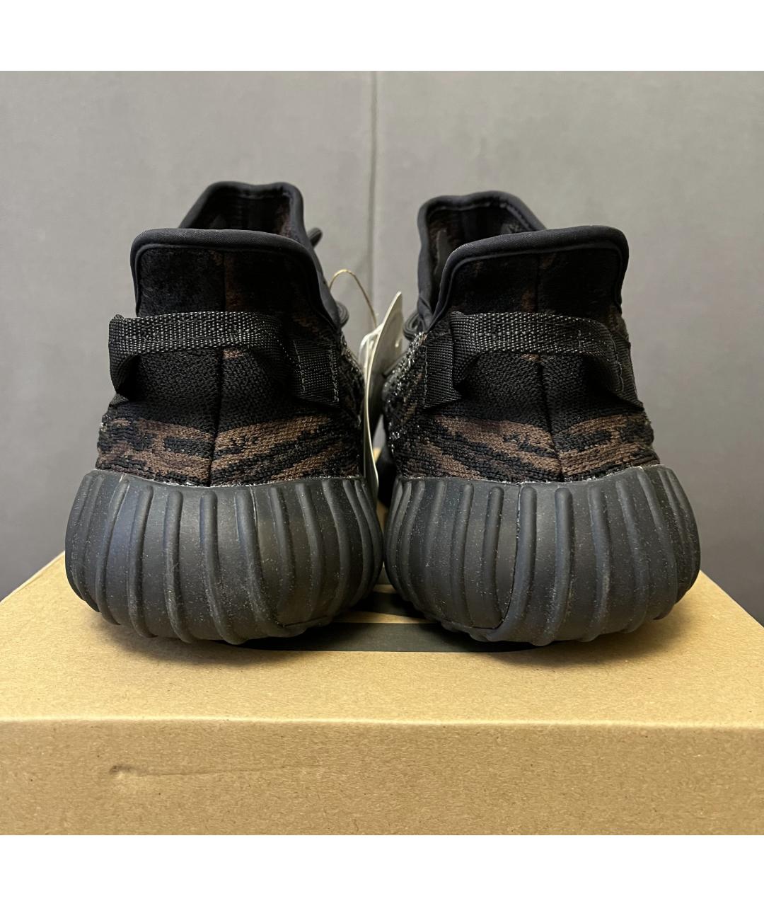 ADIDAS YEEZY Черные текстильные низкие кроссовки / кеды, фото 8